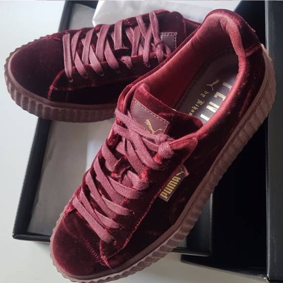 NWT 🔥FENTY x PUMA🔥 Royal Purple Velvet Creepers - Picture 4 of 8